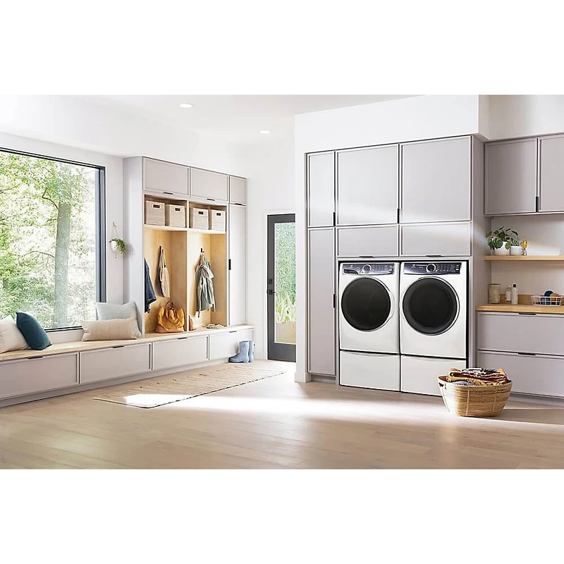 4.5 Cu. Ft. White Front Load Stackable Washer