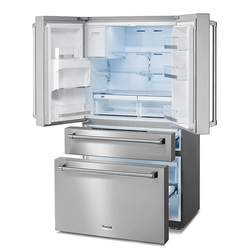 21.6 Cu. Ft. Stainless Steel French Door Counter Depth Refrigerator