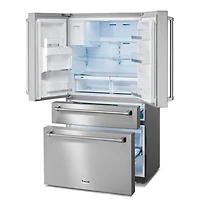 21.6 Cu. Ft. Stainless Steel French Door Counter Depth Refrigerator