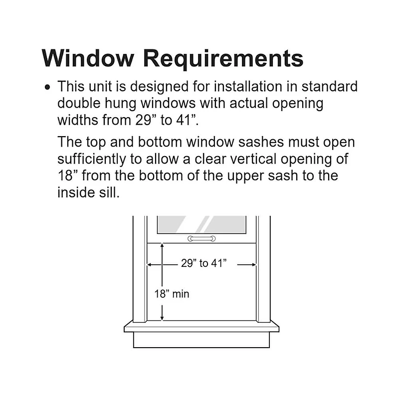 23000/12000 BTU Smart Window Air Conditioner and Heater