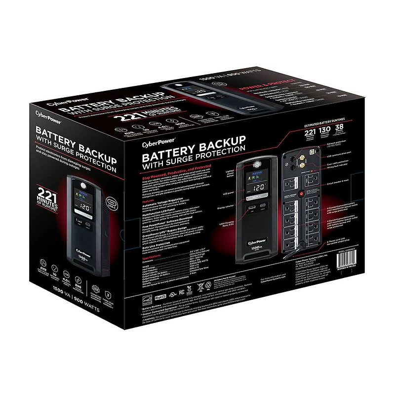 1500V Battery Backup System - Black