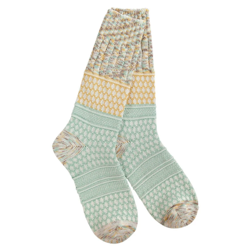 Gallery Textured Crew Socks - Frosty Multi