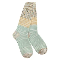 Gallery Textured Crew Socks - Frosty Multi