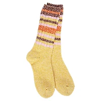 Ragg Crew Socks - Honey Stripe