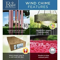 40 inch Patina Breeze Black Wind Chime