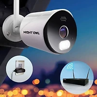 10 Channel 1080p Smart Security System with 1TB Hard Drive and 4 1080p Wi-Fi IP Spotlight Cameras - Certified FactoryRefurbished