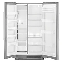 25 Cu. Ft. Stainless Steel Side-By-Side Freestanding Refrigerator