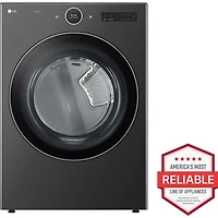 7.4 Cu. Ft. Black Steel Stackable Front Load Smart Electric Dryer with TurboSteam