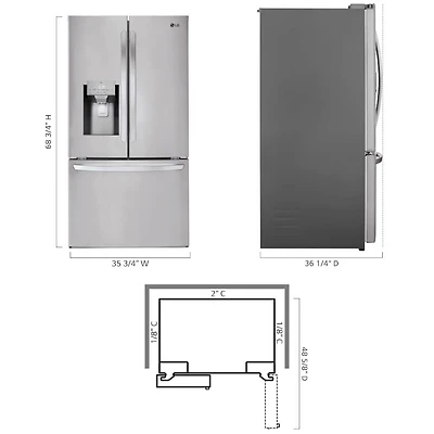 27.7 Cu. Ft. Stainless Steel French Door Refrigerator