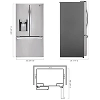 27.7 Cu. Ft. Stainless Steel French Door Refrigerator