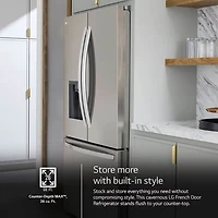 25.5 Cu. Ft. Stainless Steel French Door Smart Refrigerator