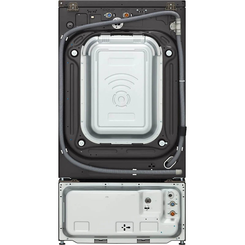 5.0 Cu. Ft. Black Steel Stackable Front Load Smart Washer