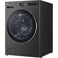 5.0 Cu. Ft. Black Steel Front Load HE Stackable Smart Washer