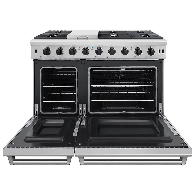 6.8 Cu. Ft. Stainless Steel Freestanding Double Oven Gas Range