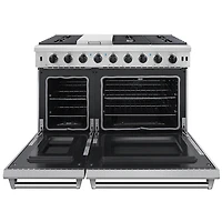 6.8 Cu. Ft. Stainless Steel Freestanding Double Oven Gas Range