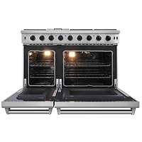 6.8 Cu. Ft. Stainless Steel Freestanding Double Oven Gas Range