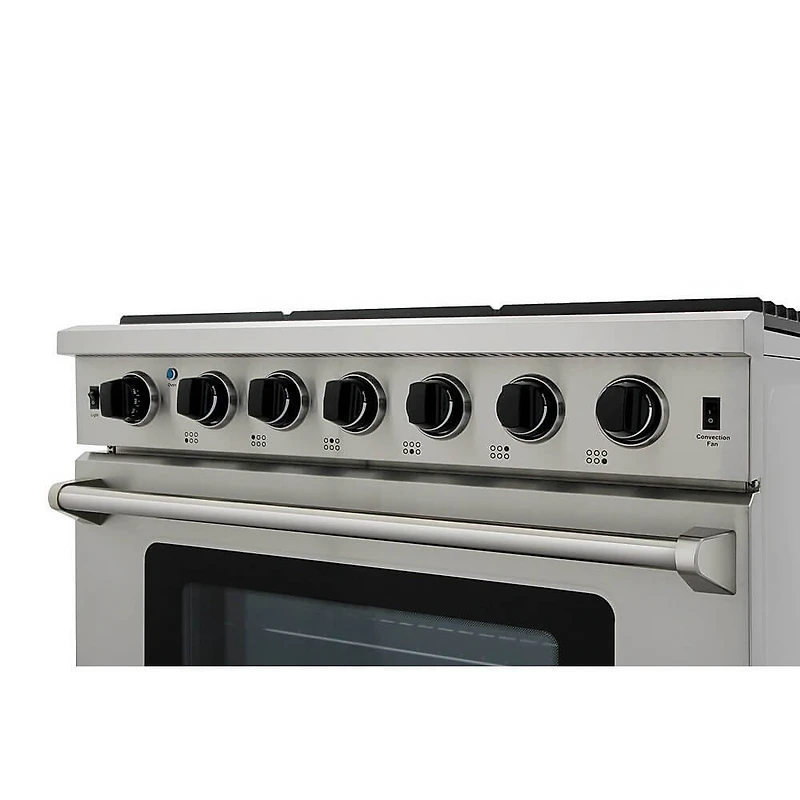 6.8 Cu. Ft. Stainless Steel Freestanding Double Oven Gas Range