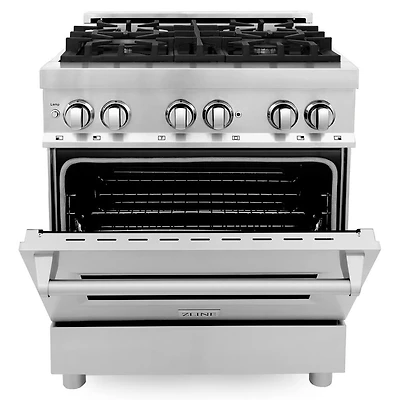 4.0 Cu. Ft. Stainless Steel Freestanding Dual Fuel Range