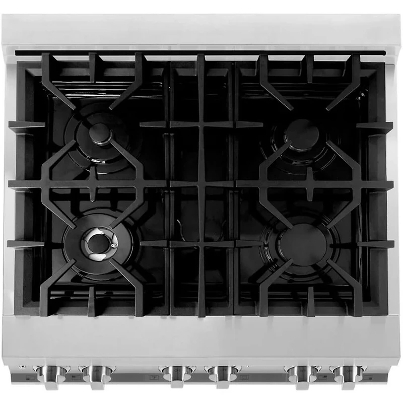 4.0 Cu. Ft. Stainless Steel Freestanding Dual Fuel Range
