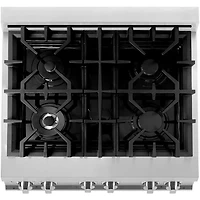 4.0 Cu. Ft. Stainless Steel Freestanding Dual Fuel Range