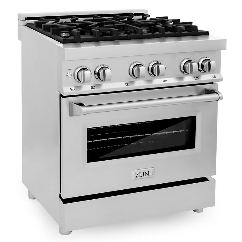 4.0 Cu. Ft. Stainless Steel Freestanding Dual Fuel Range