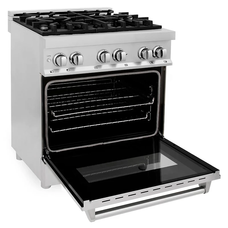 4.0 Cu. Ft. Stainless Steel Freestanding Dual Fuel Range