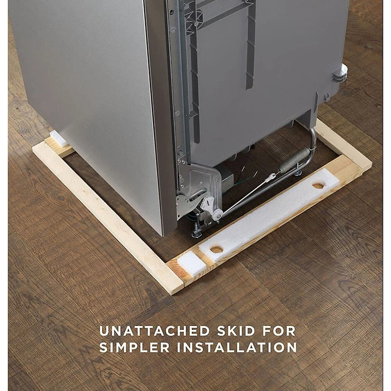 60 dBA White Front Control Dishwasher