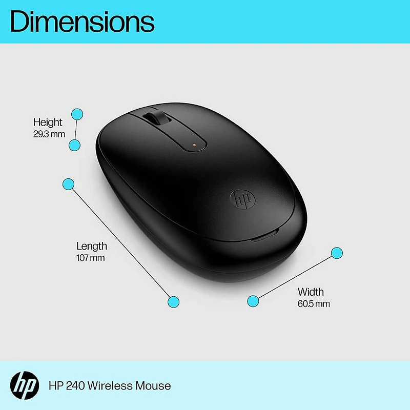 240 Bluetooth Wireless Mouse - Jet Black - OPEN BOX
