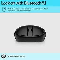 240 Bluetooth Wireless Mouse - Jet Black - OPEN BOX