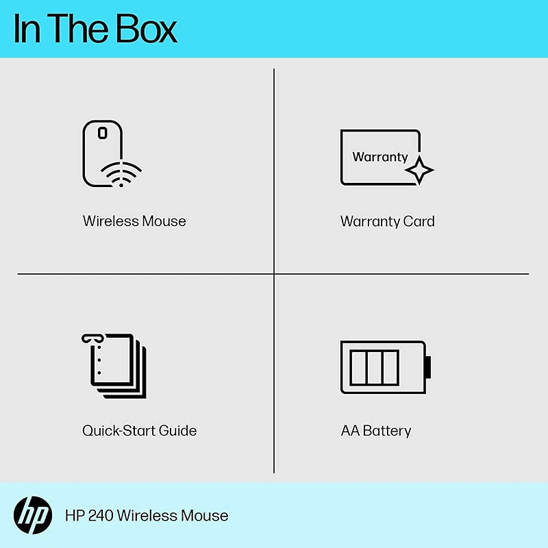 240 Bluetooth Wireless Mouse - Jet Black - OPEN BOX