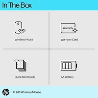 240 Bluetooth Wireless Mouse - Jet Black - OPEN BOX