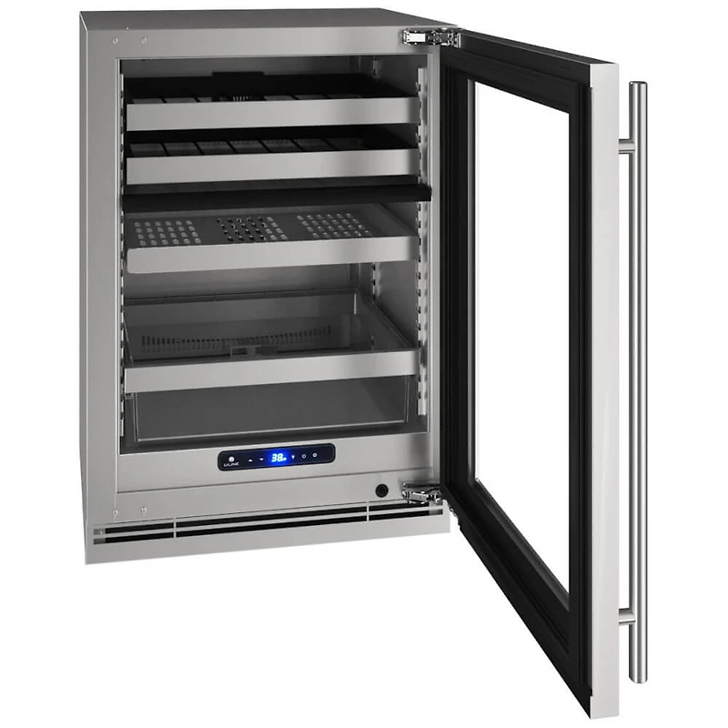 24 inch Dual-Zone Beverage Center - Stainless Steel