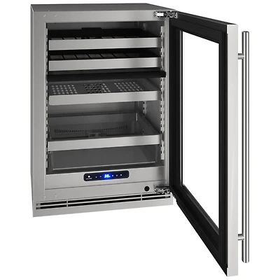 24 inch Dual-Zone Beverage Center - Stainless Steel