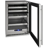 24 inch Dual-Zone Beverage Center - Stainless Steel
