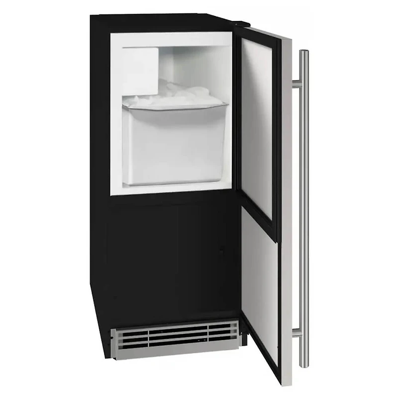 15 inch Clear Ice Machine - Stainless Steel