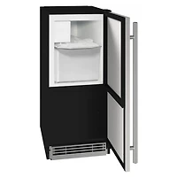 15 inch Clear Ice Machine - Stainless Steel