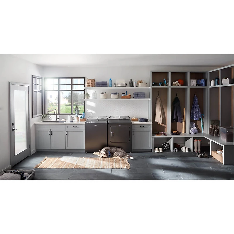 7 Cu. Ft. Volcano Black Top Load High Efficiency Pet-Pro Electric Dryer