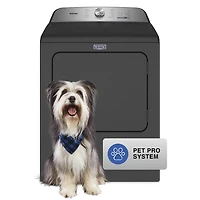 7.0 Cu. Ft. Volcano Black Pet-Pro Top Load High Efficiency Electric Dryer