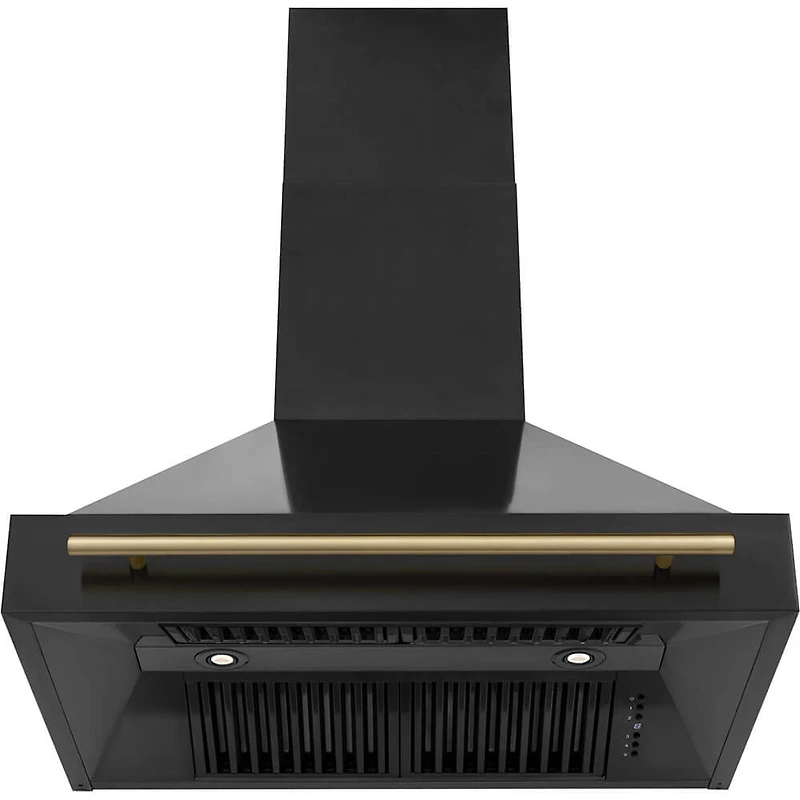 36 inch Autograph Edition Wall Mount Range Hood - Black Stainless/Champagne Bronze