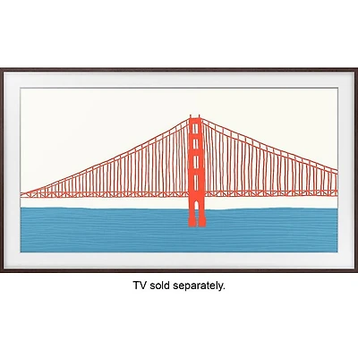 55 inch The Frame Customizable Bezel - Modern White - OPEN BOX