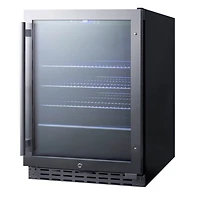 24 inch Built-In Stainless Steel 6 Bottle Beverage Center