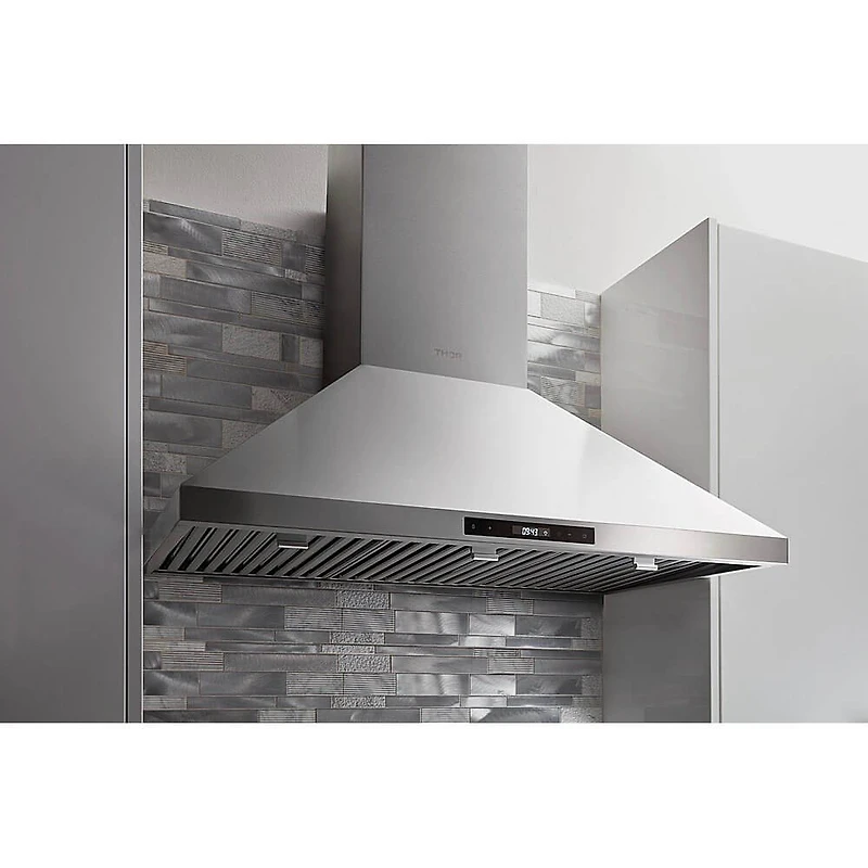 inch Stainless Wall Mount Chimney Range Hood