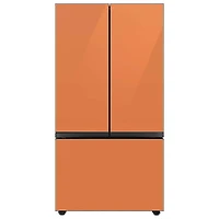 Bespoke 3-Door French Door Refrigerator Panel - Top Panel - Clementine Glass - OPEN BOX