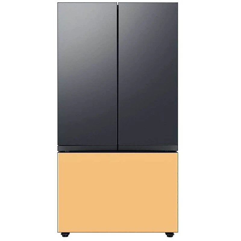 Bespoke 3-Door French Door Refrigerator Panel - Bottom Panel - Sunrise Yellow Glass - OPEN BOX