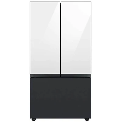 Bespoke 3-Door French Door Refrigerator Panel - Bottom Panel - Matte Black Steel