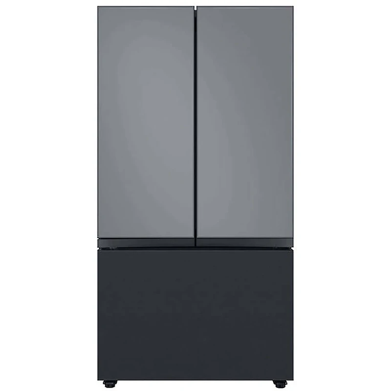 Bespoke 3-Door French Door Refrigerator Panel - Bottom Panel - Matte Black Steel