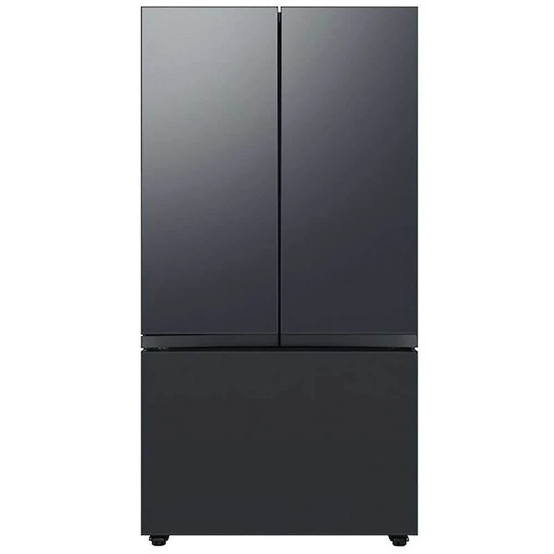 Bespoke 3-Door French Door Refrigerator Panel - Bottom Panel - Matte Black Steel