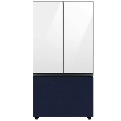 Bespoke 3-Door French Door Refrigerator Panel - Bottom Panel - Navy Steel - OPEN BOX