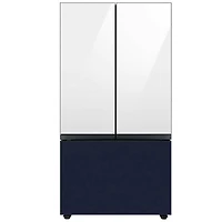 Bespoke 3-Door French Door Refrigerator Panel - Bottom Panel - Navy Steel - OPEN BOX