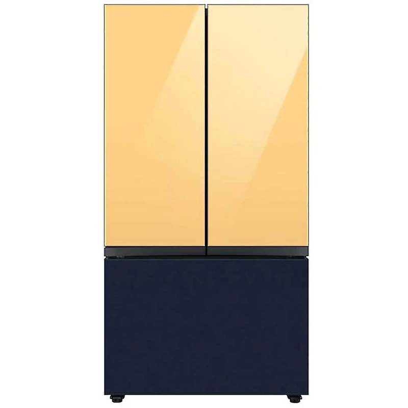 Bespoke 3-Door French Door Refrigerator Panel - Bottom Panel - Navy Steel - OPEN BOX
